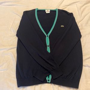 Lacoste Men Cardigan Sweater, Sz: 4 (Similar to Men Small)